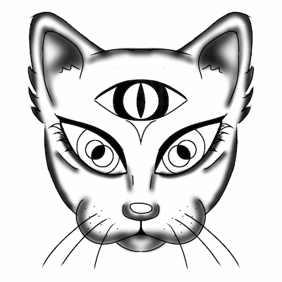 Diseño propio de gato estilo Black and Grey